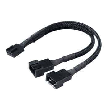 Akasa Premium 4pin PWM 2 into 1 Fan Power Splitter Cable